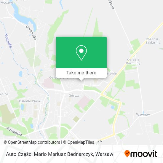 Auto Części Mario Mariusz Bednarczyk map