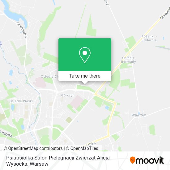 Psiapsiólka Salon Pielegnacji Zwierzat Alicja Wysocka map