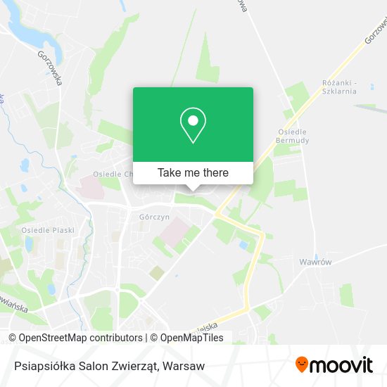 Psiapsiółka Salon Zwierząt map