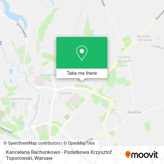 Kancelaria Rachunkowo - Podatkowa Krzysztof Toporowski map