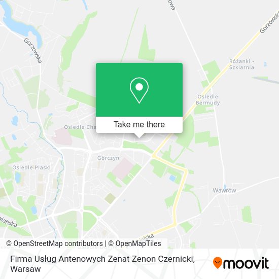 Карта Firma Usług Antenowych Zenat Zenon Czernicki