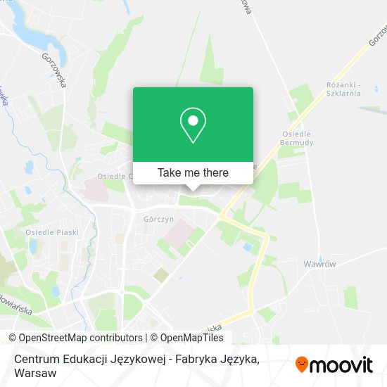 Centrum Edukacji Językowej - Fabryka Języka map