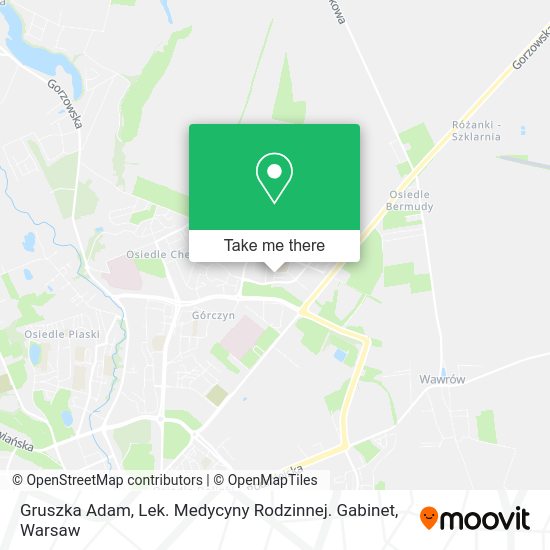 Gruszka Adam, Lek. Medycyny Rodzinnej. Gabinet map