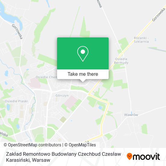 Zakład Remontowo Budowlany Czechbud Czesław Karasiński map