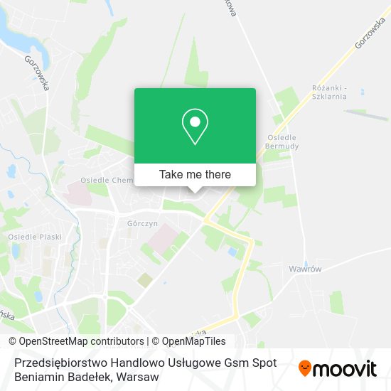 Przedsiębiorstwo Handlowo Usługowe Gsm Spot Beniamin Badełek map