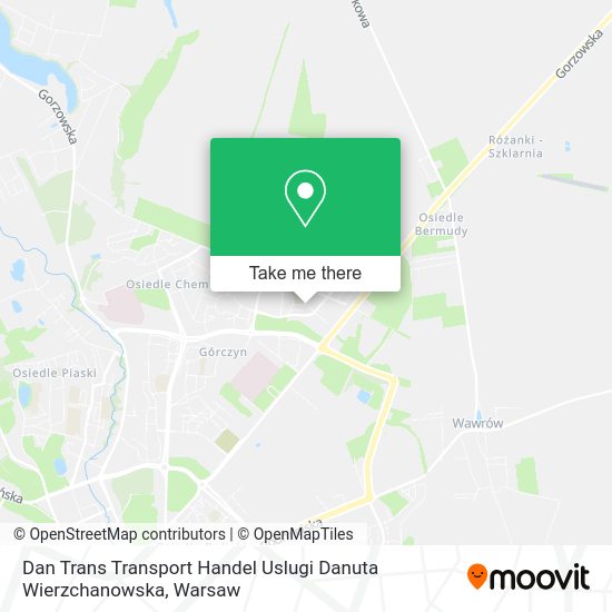 Карта Dan Trans Transport Handel Uslugi Danuta Wierzchanowska