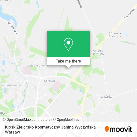 Карта Kiosk Zielarsko Kosmetyczny Janina Wyczyńska