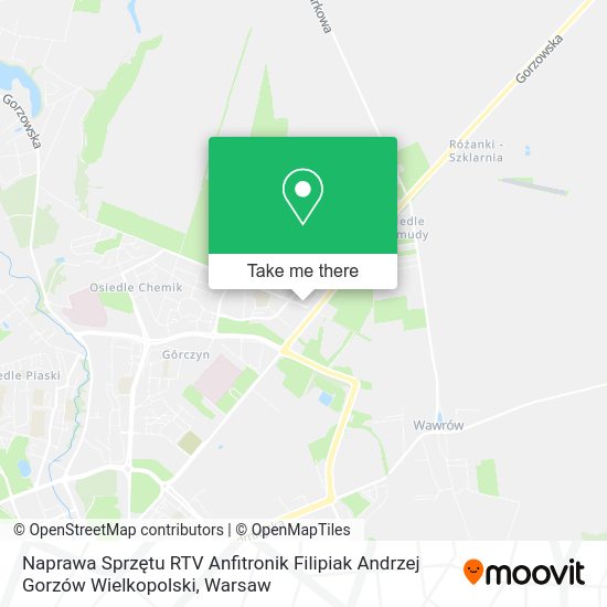 Naprawa Sprzętu RTV Anfitronik Filipiak Andrzej Gorzów Wielkopolski map