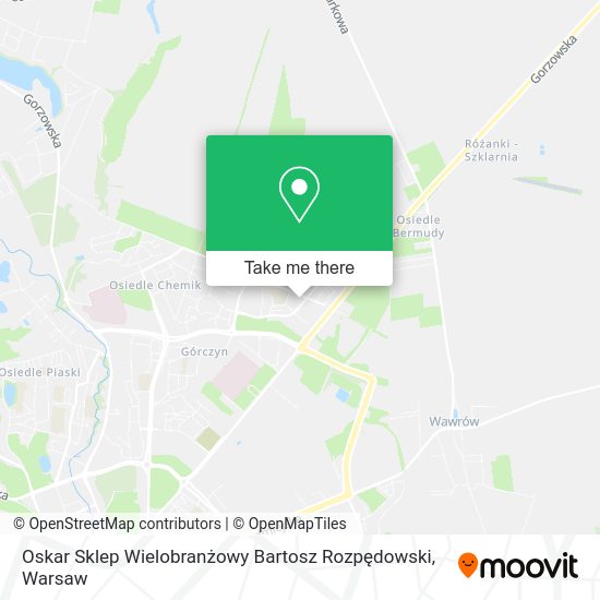 Oskar Sklep Wielobranżowy Bartosz Rozpędowski map