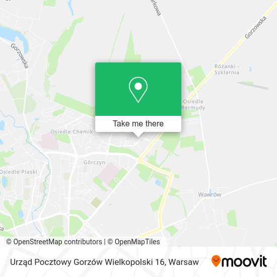 Urząd Pocztowy Gorzów Wielkopolski 16 map