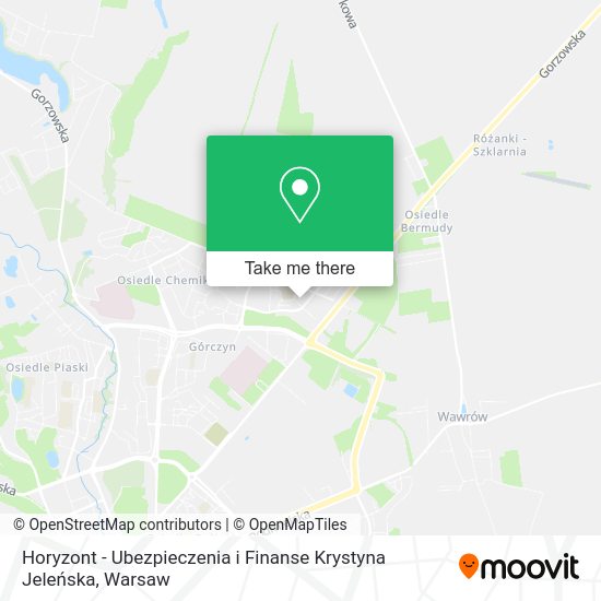 Horyzont - Ubezpieczenia i Finanse Krystyna Jeleńska map