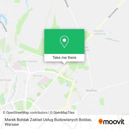 Marek Bołdak Zakład Usług Budowlanych Boldax map