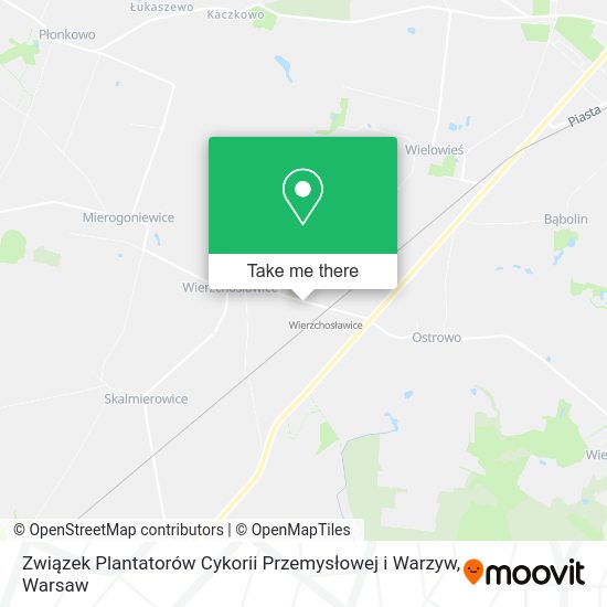 Związek Plantatorów Cykorii Przemysłowej i Warzyw map