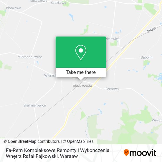 Fa-Rem Kompleksowe Remonty i Wykończenia Wnętrz Rafał Fajkowski map