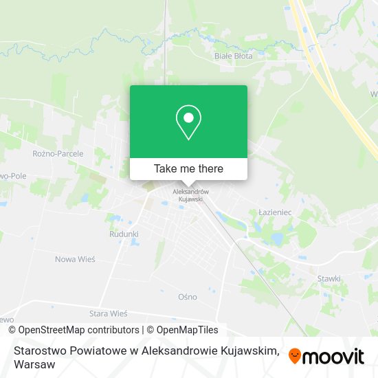 Карта Starostwo Powiatowe w Aleksandrowie Kujawskim