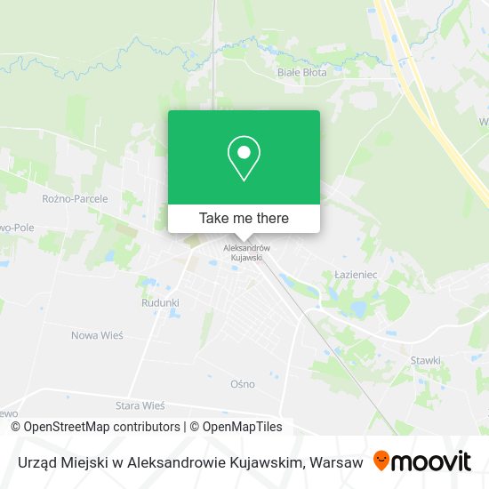 Urząd Miejski w Aleksandrowie Kujawskim map