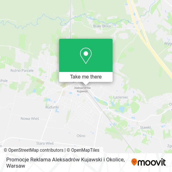 Карта Promocje Reklama Aleksadrów Kujawski i Okolice