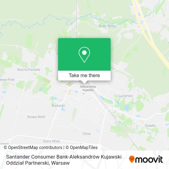 Santander Consumer Bank-Aleksandrów Kujawski Oddział Partnerski map