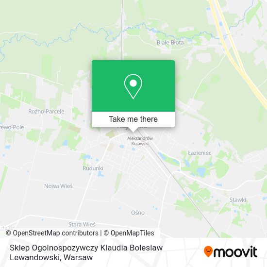 Sklep Ogolnospozywczy Klaudia Boleslaw Lewandowski map