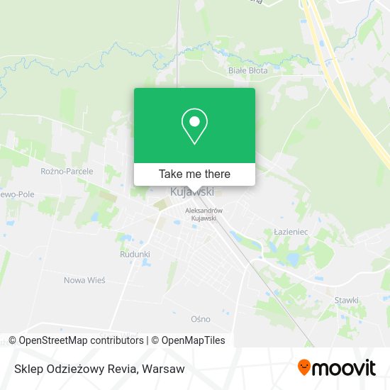 Sklep Odzieżowy Revia map