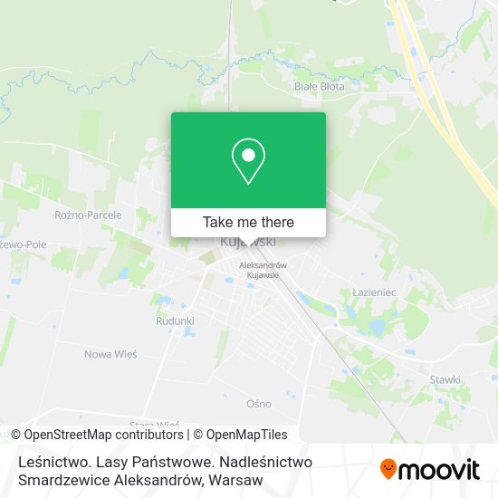 Leśnictwo. Lasy Państwowe. Nadleśnictwo Smardzewice Aleksandrów map