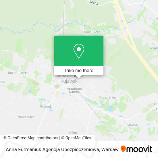 Карта Anna Furmaniuk Agencja Ubezpieczeniowa