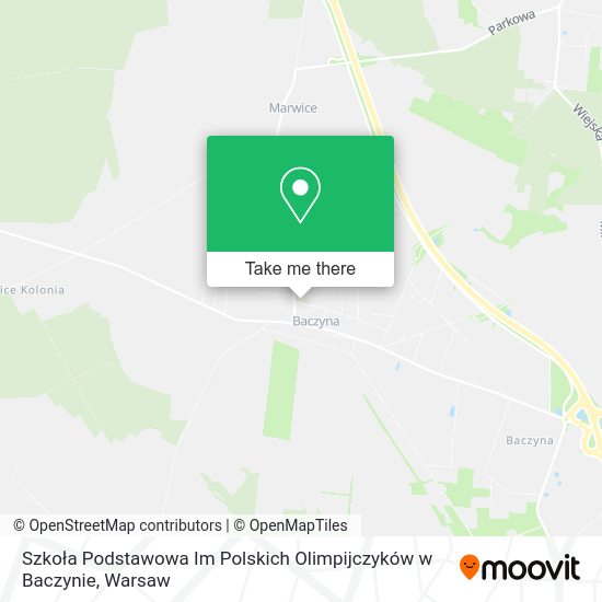 Карта Szkoła Podstawowa Im Polskich Olimpijczyków w Baczynie