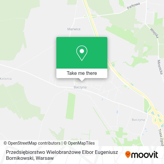 Przedsiębiorstwo Wielobranżowe Elbor Eugeniusz Bornikowski map