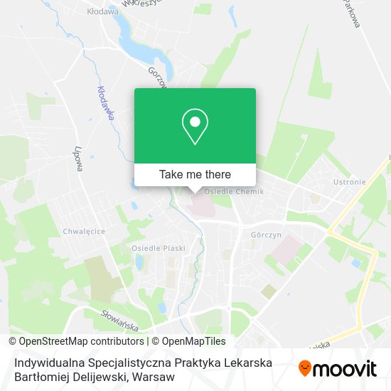 Indywidualna Specjalistyczna Praktyka Lekarska Bartłomiej Delijewski map