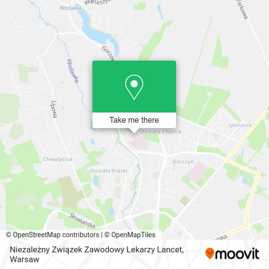 Niezależny Związek Zawodowy Lekarzy Lancet map