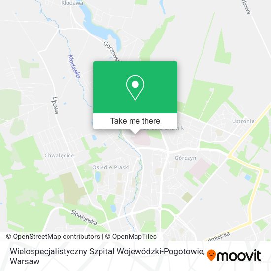 Wielospecjalistyczny Szpital Wojewódzki-Pogotowie map