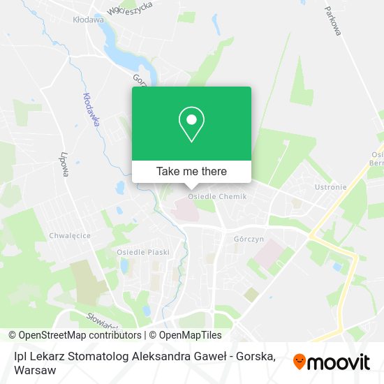 Ipl Lekarz Stomatolog Aleksandra Gaweł - Gorska map