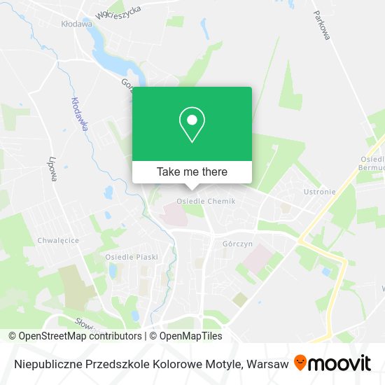 Niepubliczne Przedszkole Kolorowe Motyle map