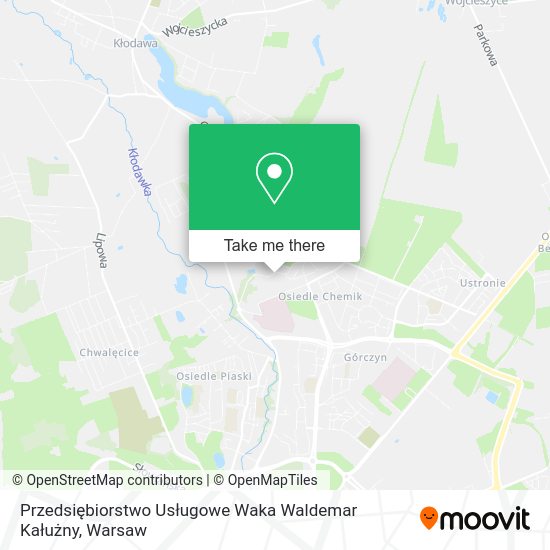 Przedsiębiorstwo Usługowe Waka Waldemar Kałużny map