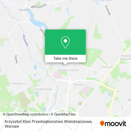 Krzysztof Kłos Przedsiębiorstwo Wielobranżowe map