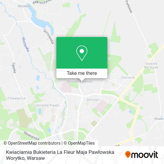 Kwiaciarnia Bukieteria La Fleur Maja Pawłowska Worytko map