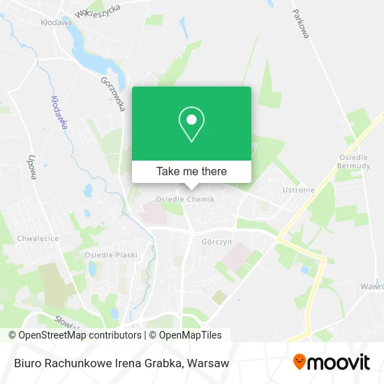 Карта Biuro Rachunkowe Irena Grabka