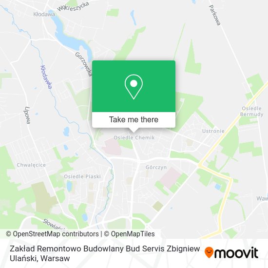 Zakład Remontowo Budowlany Bud Servis Zbigniew Ulański map