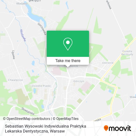 Sebastian Wysowski Indywidualna Praktyka Lekarska Dentystyczna map