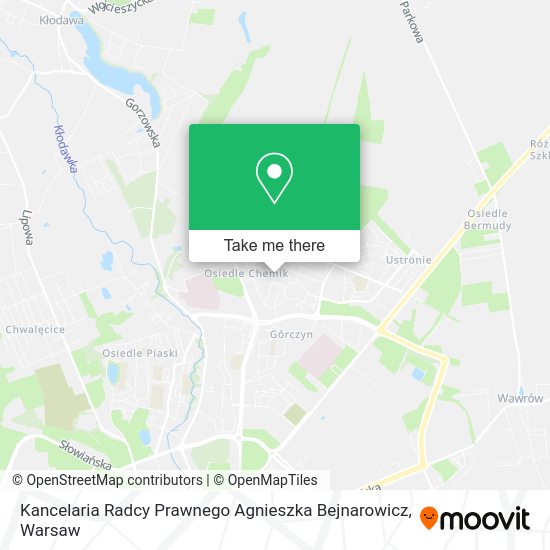 Kancelaria Radcy Prawnego Agnieszka Bejnarowicz map