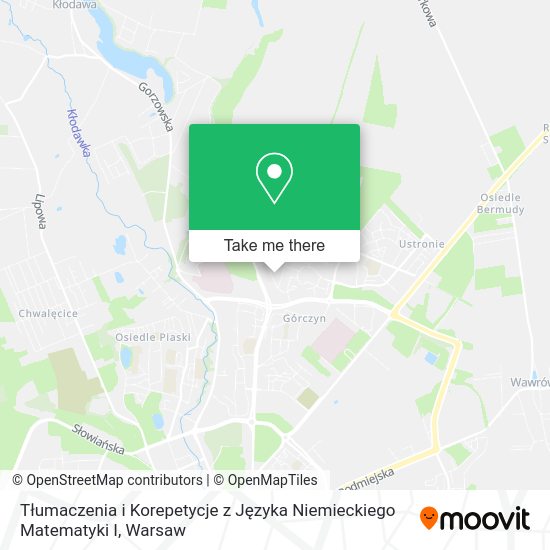 Tłumaczenia i Korepetycje z Języka Niemieckiego Matematyki I map