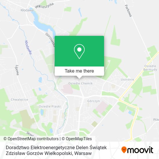 Doradztwo Elektroenergetyczne Delen Świątek Zdzisław Gorzów Wielkopolski map