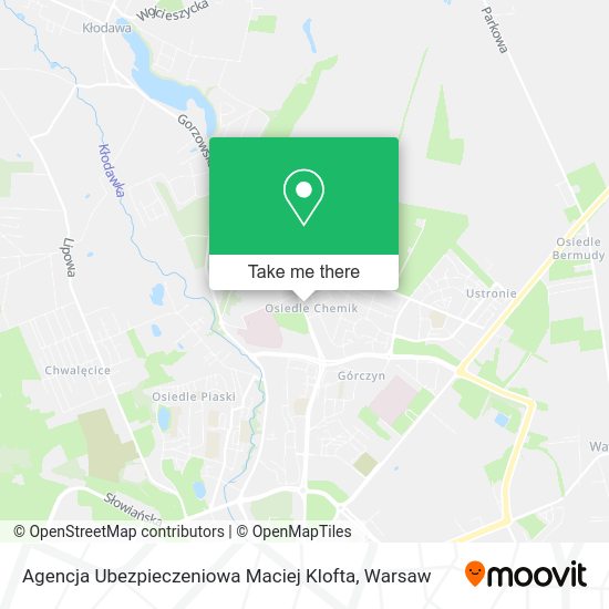 Agencja Ubezpieczeniowa Maciej Klofta map