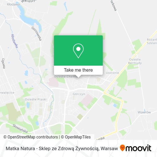 Matka Natura - Sklep ze Zdrową Żywnością map