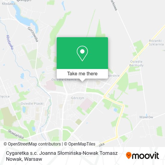 Cygaretka s.c. Joanna Słomińska-Nowak Tomasz Nowak map