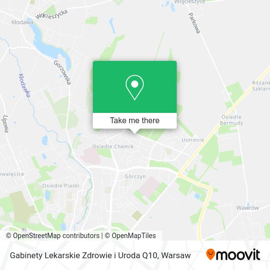 Gabinety Lekarskie Zdrowie i Uroda Q10 map