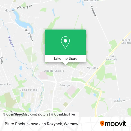 Карта Biuro Rachunkowe Jan Rozynek