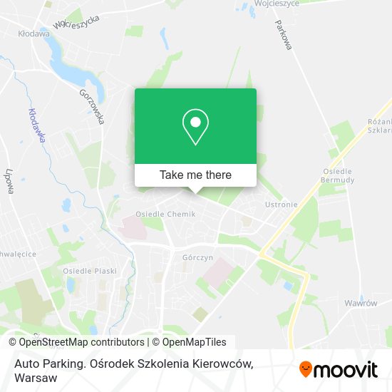 Карта Auto Parking. Ośrodek Szkolenia Kierowców