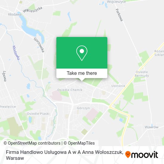 Firma Handlowo Usługowa A w A Anna Wołoszczuk map