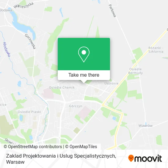 Карта Zaklad Projektowania i Uslug Specjalistycznych